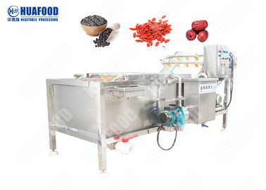 ब्रश प्रकार औद्योगिक सब्जी वॉशर, गाजर / एप्पल वॉशिंग मशीन 500-2000 किग्रा / एच आउटपुट