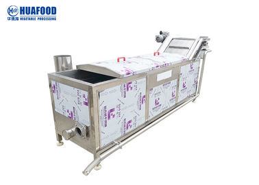 खाद्य प्रसंस्करण के लिए 98 सेल्सियस सब्जी ब्लांचिंग मशीन उच्च स्वचालन नियंत्रण