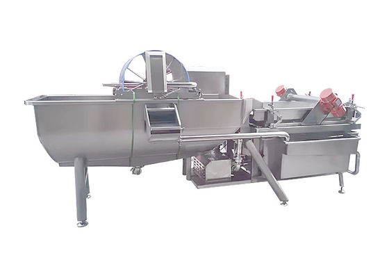 टर्बाइन प्रकार औद्योगिक 1TPH सब्जी धोने की मशीन