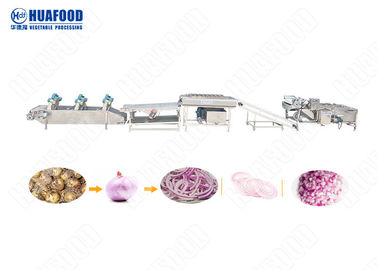 500 किग्रा / एच स्वचालित फल और सब्जी प्रसंस्करण लाइन फल और सब्जी सफाई मशीन