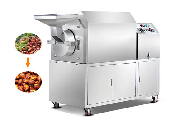 भारत में गैस बैच छोटे प्रेरण अनाज भुनने अखरोट बरस रही मशीन Machine